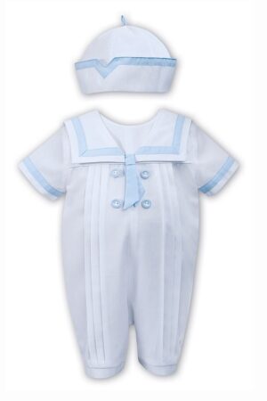 Sjömansdräkt Knut - vit med ljusblått
