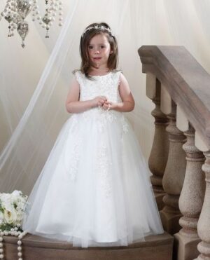 Brudnäbbsklänning Florence - benvit