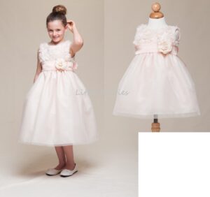 Brudnäbbsklänning Sofia - aprikosrosa