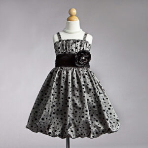 Prickig festklänning Sabrina - silvergrå