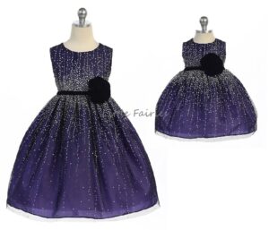 Prinsessklänning Evangelina - mörklila